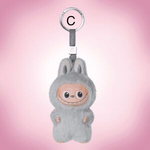 LETTER “C” - Grey Blue Pin for Love Labubu